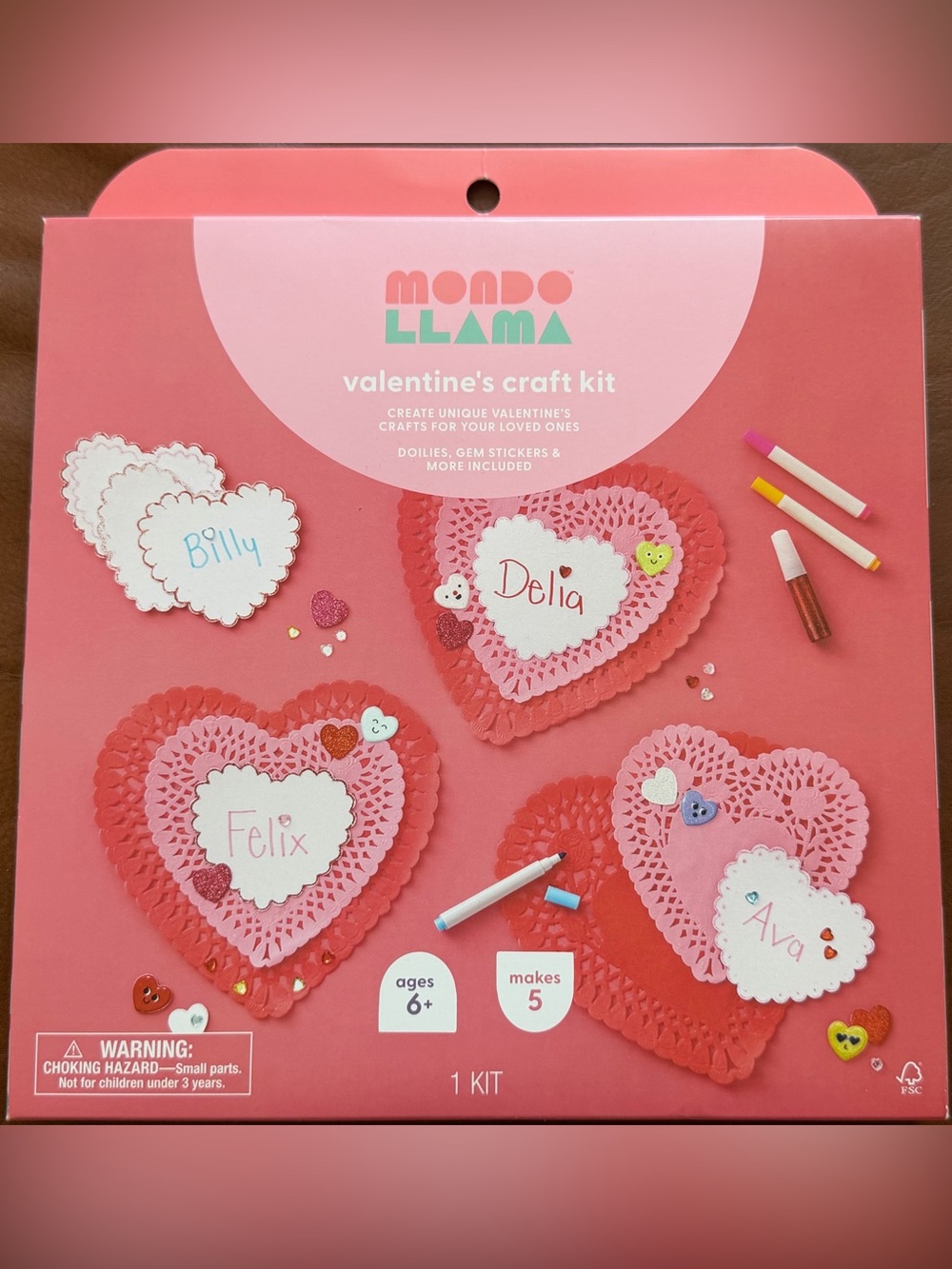 MONDO LLAMA, Valentine’s Craft Kit, 1 KIT😻❤️💝❤️✨🫶✨BNIB!